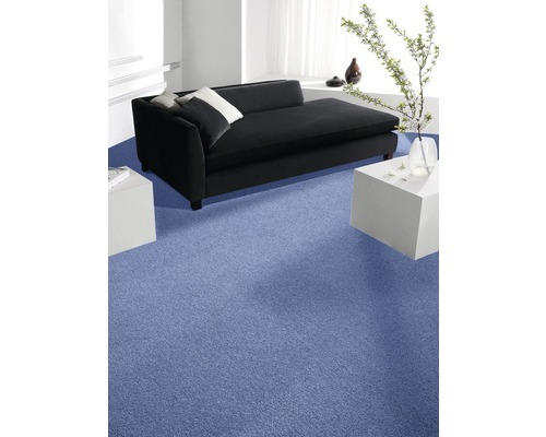 Teppichboden Velours Verona D7014.374XI4 hellblau 400 cm breit (Meterware)