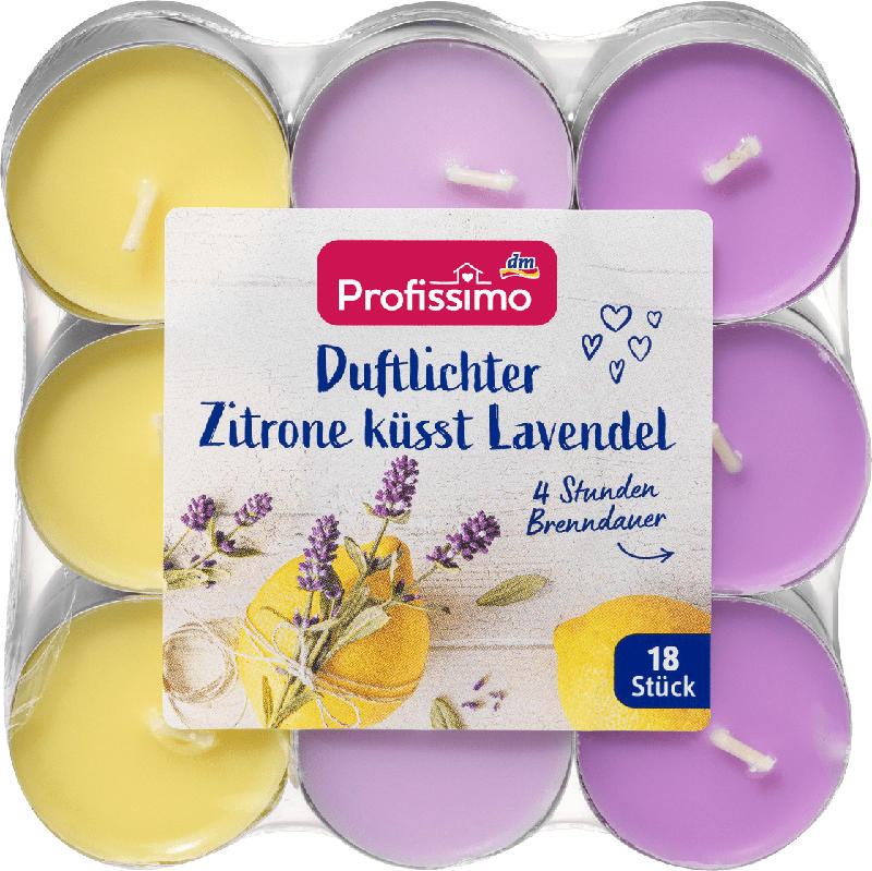 Profissimo Duftlichter Lavendel küsst Zitrone Alu