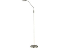 LED Stehleuchte FLAIR LED fest verbaut 6 W Warmweiß 1-flammig IP 20 satin nickel