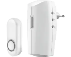 Klingelknopf Türklingel TRUST Smarthome (TSH) Funk Selbstlernend (230 V), weiß