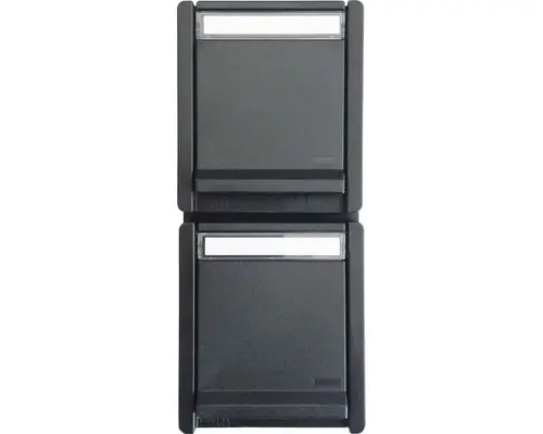 2 Steckdose Steckdose Roth Lange ROTH LANGE IP55 schwarz