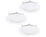 Hornbach LED Einbauleuchte Eglo FUEVA 2,7 W 3-flammig Ø 8,5 cm weiß IP 20 3 Stück ( 34014 )