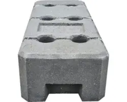 Betonsockel für Mobilzaun Bauzaun Beton 590 x 220 x 130 mm