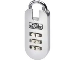 Zahlenschloss Vorhangschloss Burg Wächter COMBI 71 25 SB Stahl, 25 mm, 1 Stk.