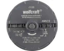 Lochsäge Wolfcraft 28-74 mm Stahl 1 Stück