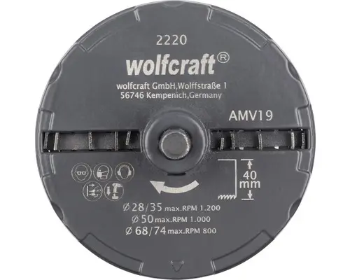 Lochsäge Wolfcraft 28-74 mm Stahl 1 Stück