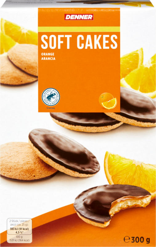 Denner Soft Cakes Orange, 300 g