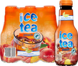 Ice Tea Peach, frisch aufgebrüht, 6 x 50 cl