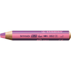 STABILO Crayon couleur Woody 3 in 1 882/334-370 Duo, rose/violet