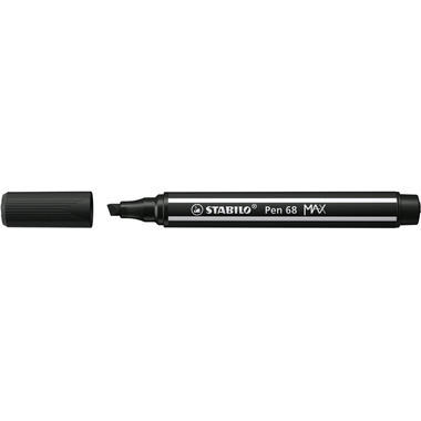 STABILO Fasermaler Pen 68 MAX 2+5mm 768/46 schwarz