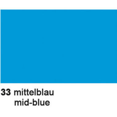 URSUS Carta seta 50x70cm 4642233 blu medio 6 fogli