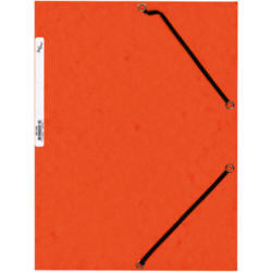 BÜROLINE Pochette à élastique A4 460696 orange, carton