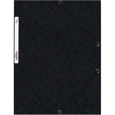 BÜROLINE Cartellina con elastico A4 460699 nero, cartone