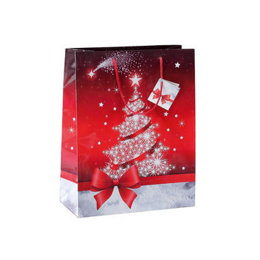SIGEL Sac cadeau Sparkling Tree GT023 glossy 170x230x90mm 5 pcs.