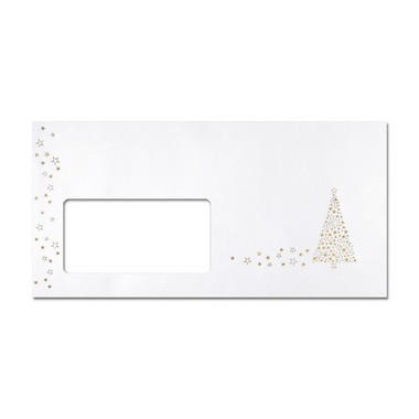 SIGEL Weihnachts-Umschlag Golden DU084 Tree, 90 g, DIN lang 50 Stück