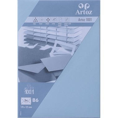 ARTOZ Enveloppes 1001 B6 107364184 100g, bleu pastel 5 pcs.