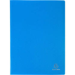 EXACOMPTA Livre présentation A4 8562E bleu 60 sacs