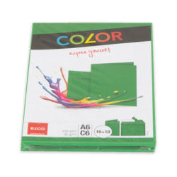 ELCO Couverts/carte COLOR C6/A6 74834.62 verde 2x10 pezzi