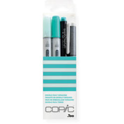 COPIC Marker Ciao 22075643 Doodle pack Turquoise,4 pz.