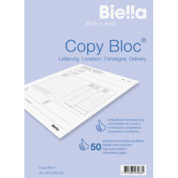 BIELLA Liefers. COPY-BLOC D/F/I/E A5 51252500U selbstdurchschreib. 50x2 Blatt