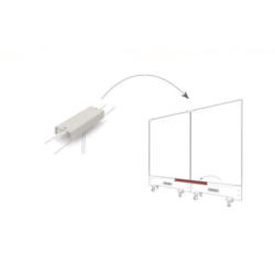 MAGNETOPLAN Top-Connector double 1146098 bianco, per Infinity Wall