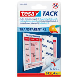 TESA Powerstrips Tack XL 594040000 trasparente 36 Pads