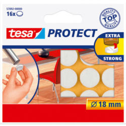 TESA Feltro Protect 18mm 578920000 bianco, rotondo 16 pezzi