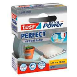 TESA Extra Power Perfect 2.75mx19mm 563410003 Ruban texitl. gris
