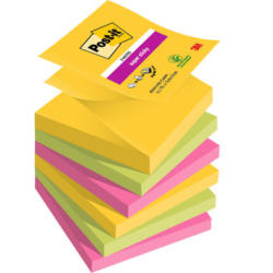 POST-IT Super Sticky Z-Notes R330-6SS-CARN 3-couleurs 6x90 flls. 76x76mm