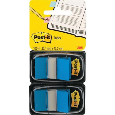 POST-IT Index 2-set 25,4x43,2mm 680-B2 blu 2x50 pz.