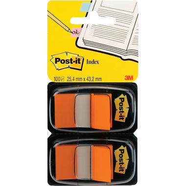 POST-IT Index 2-set 25,4x43,2mm 680-O2 arancione 2x50 pz.