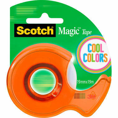 SCOTCH Dispenser Cool Color 19mmx19m 122-COL-EU 4 couleurs ass.
