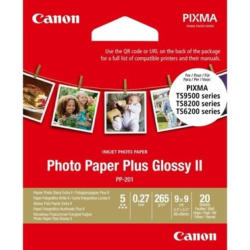 CANON Photo Paper Plus 265g 9x9cm PP201 9x9 InkJet glossy II 20 feuilles