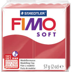 FIMO Plastilina Soft 57g 8020-26 rosso