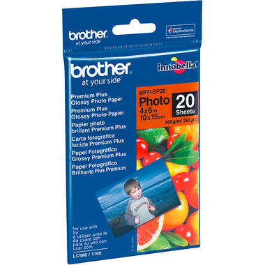 BROTHER Photo Paper glossy 260g A6 BP71-GP20 MFC-6490CW 20 feuilles