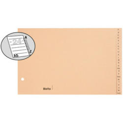 BIELLA Register Karton braun A5 19455400U A-Z