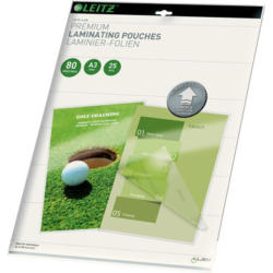 LEITZ Pochettes à plastifier A3 74860000 brillant, 80my 25 pcs.