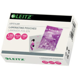 LEITZ Pochettes à plastifier 65x95 33812 brillant, 125my 100 pcs.