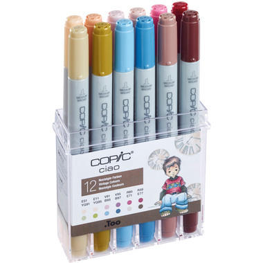 COPIC Marker Ciao 22075703 12er Set Nostalgie Farben