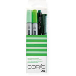COPIC Marker Ciao 22075644 Doodle pack Green, 4 pz.
