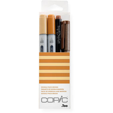COPIC Marker Ciao 22075647 Doodle pack Brown, 4 Stück