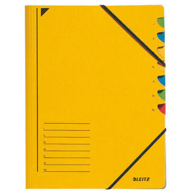 LEITZ Dossier de collection A4 39070015 jaune 7 compart.