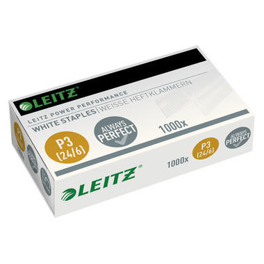 LEITZ Graffette P3 24/6mm 5554-00-00 zincate, bianco 1000 pezzi