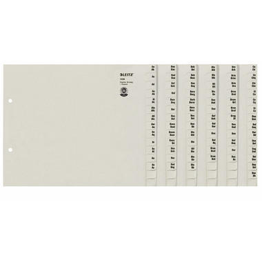 LEITZ Répertoire papier gris A4 13360085 A-Z, 240x65x200mm 540 feuil.