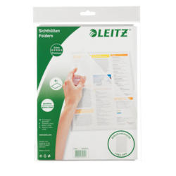 LEITZ Premium Sichthülle PVC A4 41006003 transparent 5 Stück