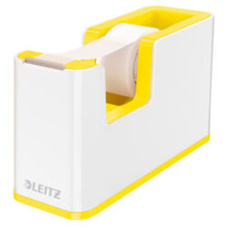 LEITZ Tape Dispenser WOW 5364-10-16 blanc/jaune