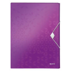 LEITZ Box de rangement WOW PP 46290062 violet 250x330x37mm
