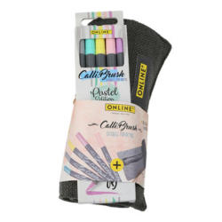 ONLINE Calli Brush Pens 19130 Double Tip in Roll Pouch