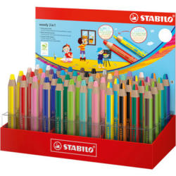STABILO Crayon couleur Woody 3 in 1 880/48-5 Mix-Display 48 pcs.