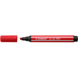 STABILO Penna Fibra 68 MAX 2+5mm 768/48 rosso carmin